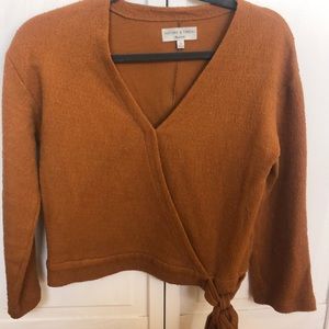 Madewell Texture and Thread Wrap Top XS